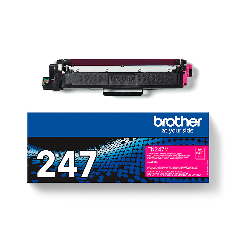 Brother TN-247M Magenta Toner Cartridge (2.3K pages, Brother HL-L 3210)