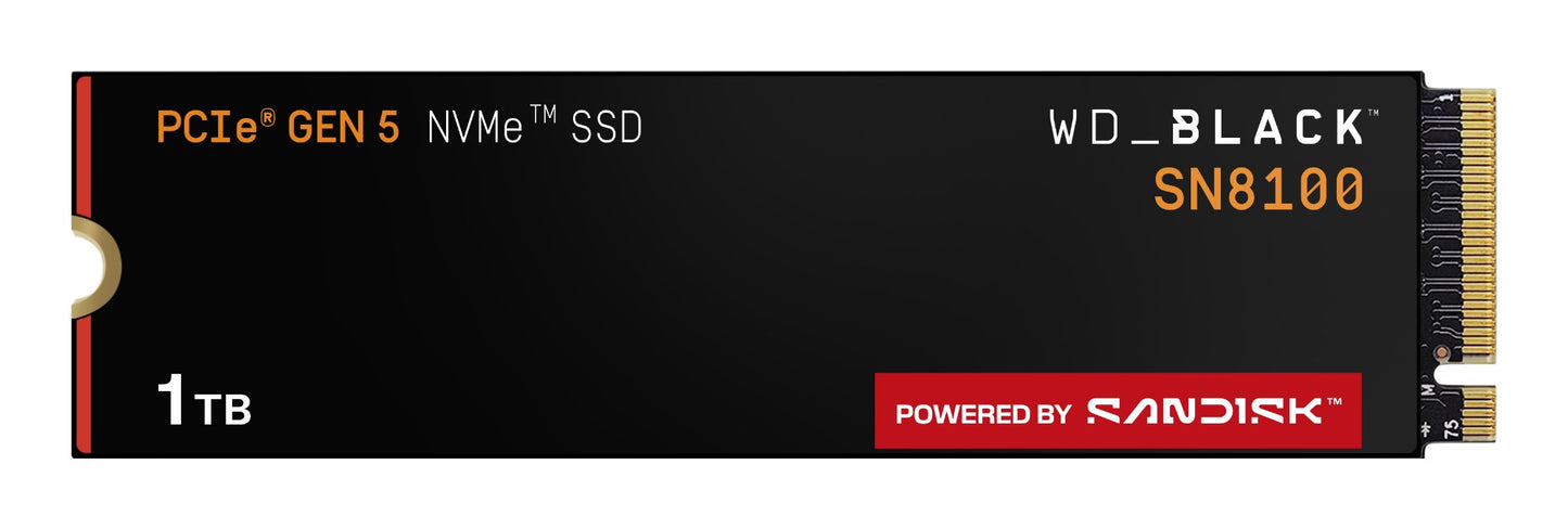 Western Digital Black 1TB M.2 NVMe PCIe Gen5 SSD