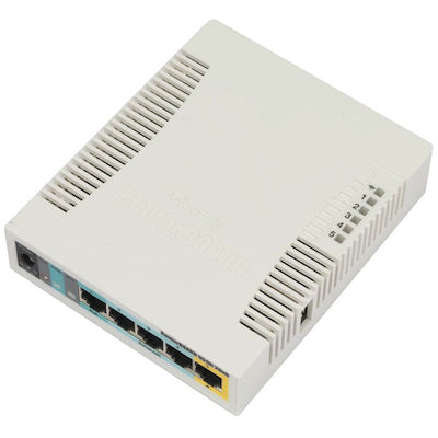 Mikrotik RB951Ui-2HnD White Power over Ethernet (PoE) Networking