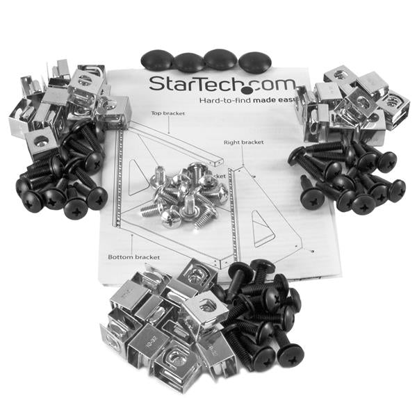 StarTech.com 12U 2-Post Open Frame Desktop Server Rack, 19in Compact Space-Saving