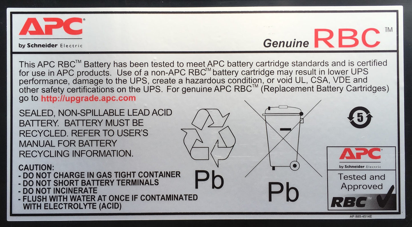 APC UPS (RBC12)