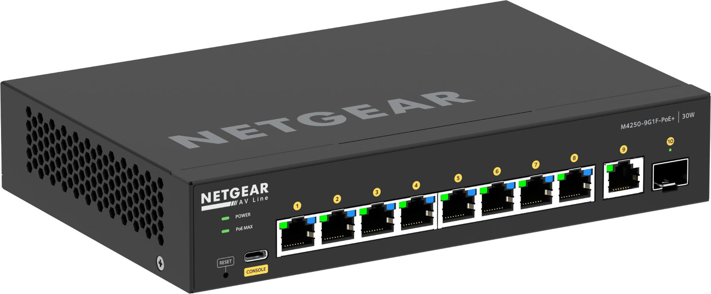 Netgear 8x1G PoE+ 110W 1x1G and 1xSFP Switch