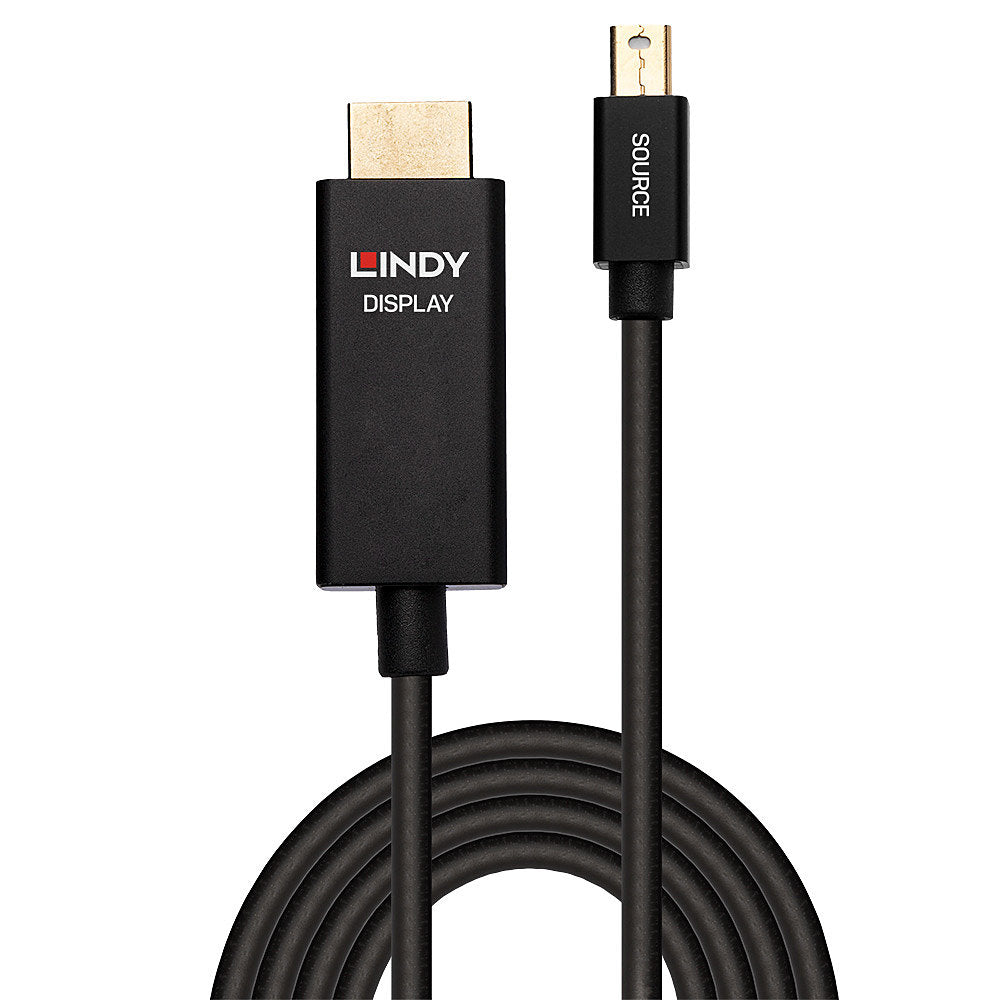Lindy 2m Active Mini DisplayPort to HDMI Cable with HDR