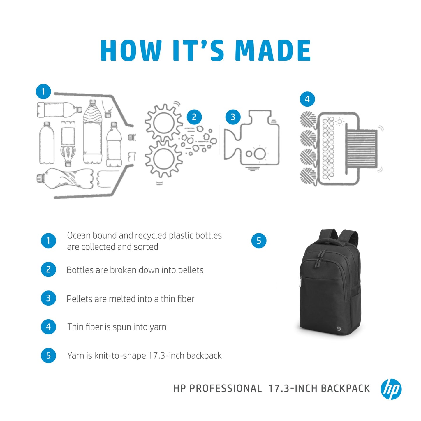 HP Professional 17.3-inch Backpack Laptop Bag