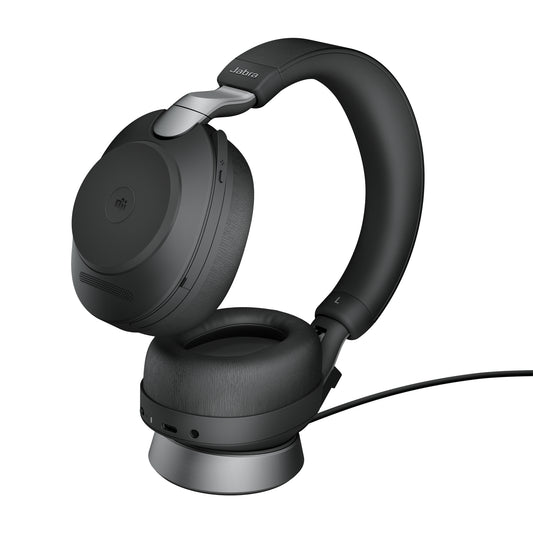 Jabra Evolve2 85 - Link380a MS Stereo Stand, Black Headset