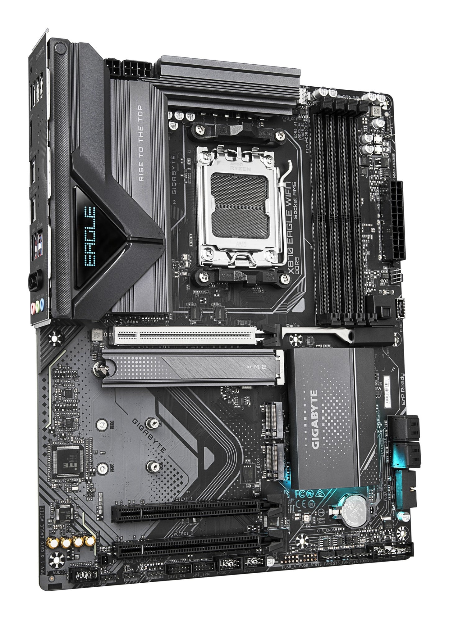 Gigabyte X870 EAGLE WIFI7 Motherboard - Supports AMD Ryzen 9000 CPUs, 14+2+2 phases