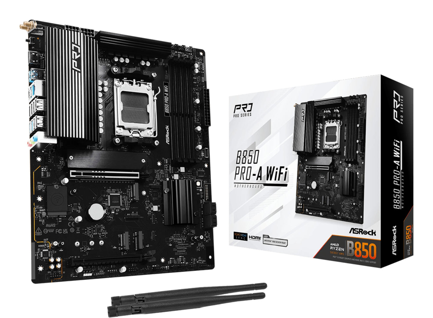 Asrock B850 Pro-A WiFi AMD B850 Socket AM5 ATX Motherboard