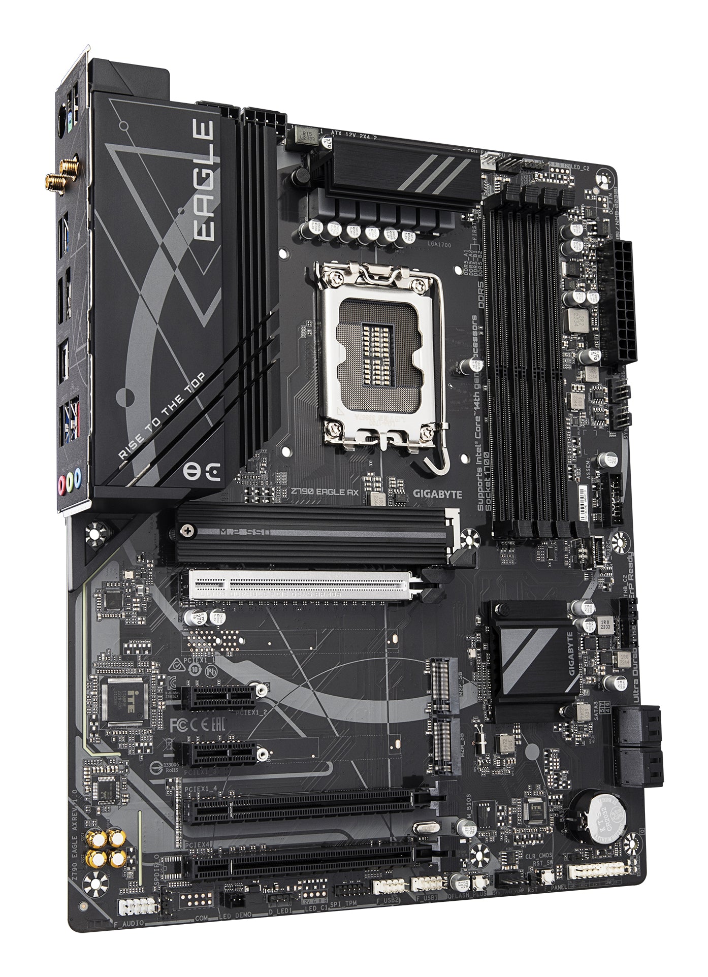 Gigabyte Z790 EAGLE AX Motherboard - Supports Intel Core 14th Gen CPUs, 12+1+1Phases