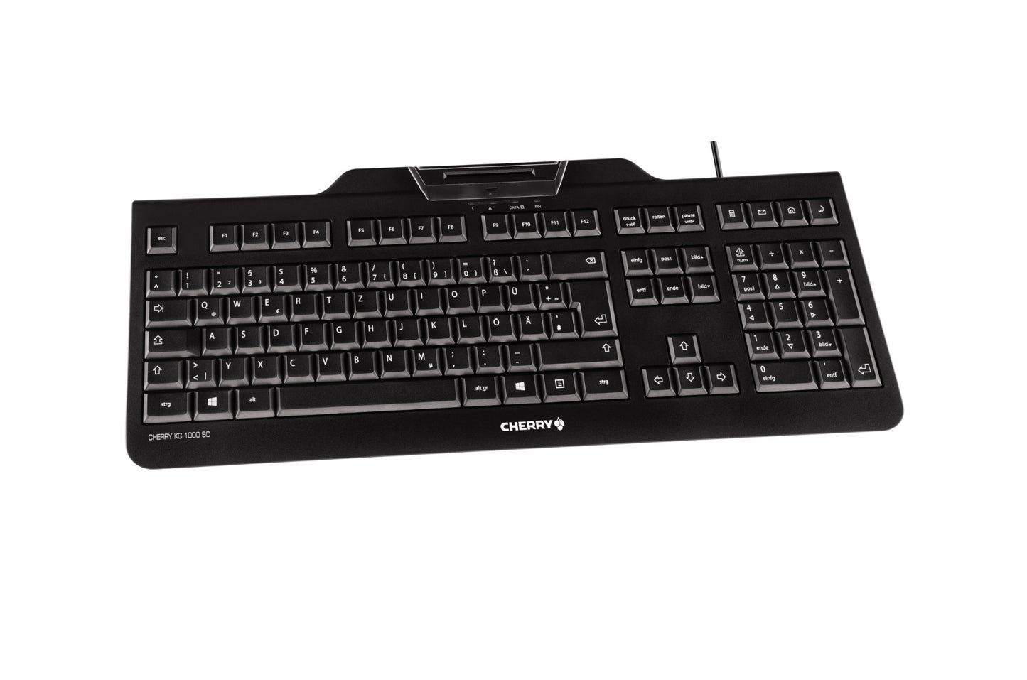 CHERRY KC 1000 SC Wired Keyboard (Black)