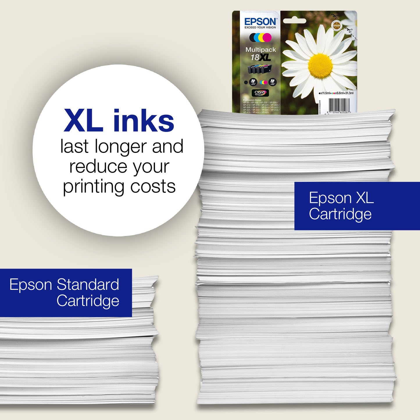 Epson C13T18064012/18 Ink Cartridge (Epson XP 30)