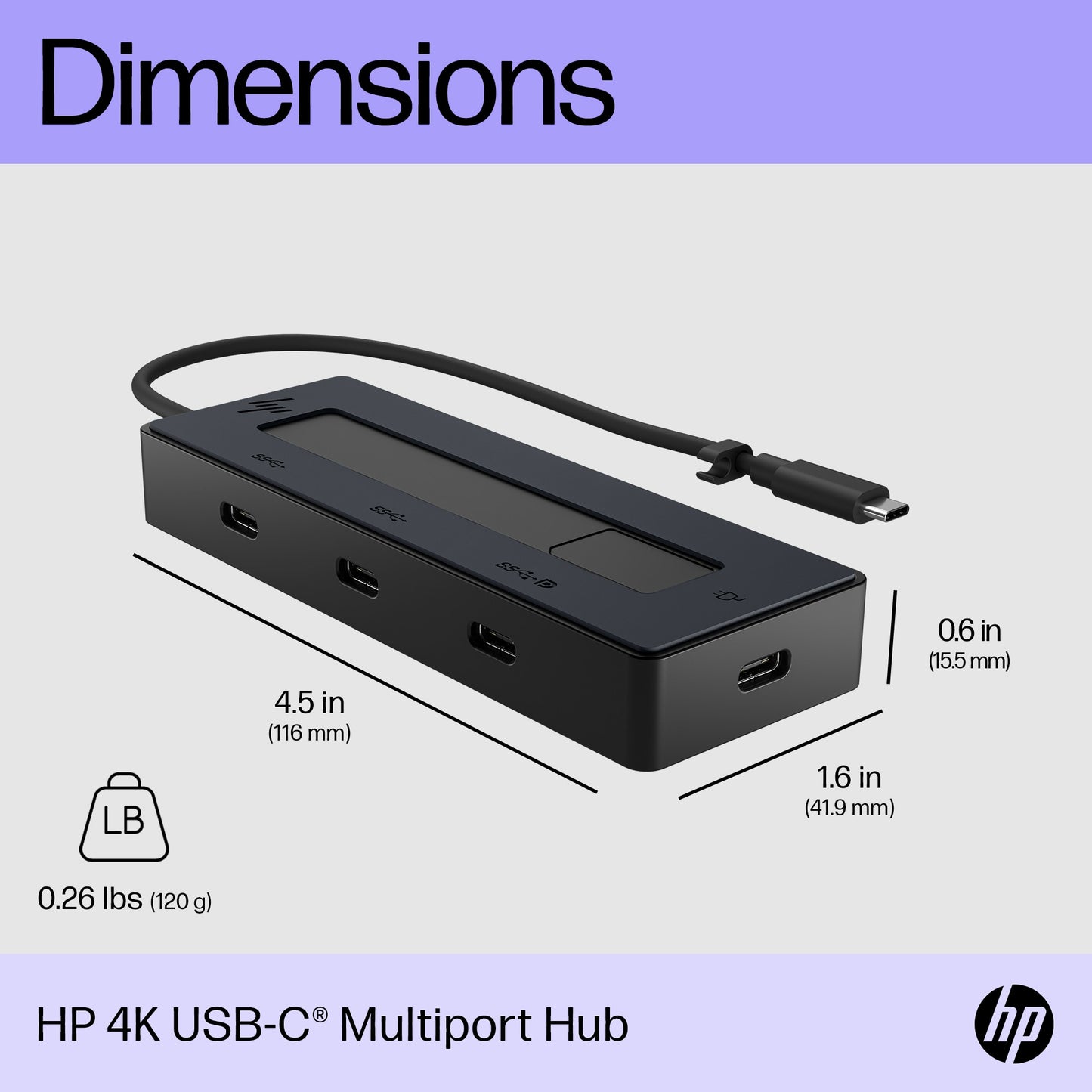 HP 4K USB-C Multiport Hub