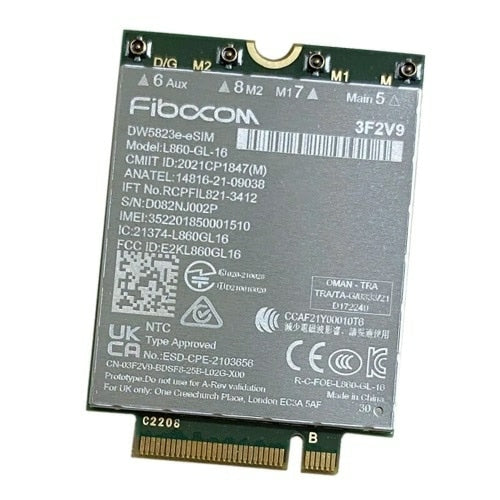 DELL DW5823E Internal WWAN 1000 Mbit/s Network Adapter