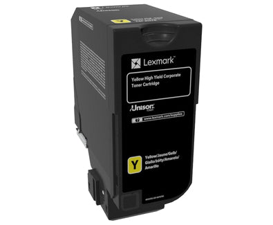 Lexmark 74C2HYE Yellow Toner Cartridge (12K pages, Lexmark CS 725)