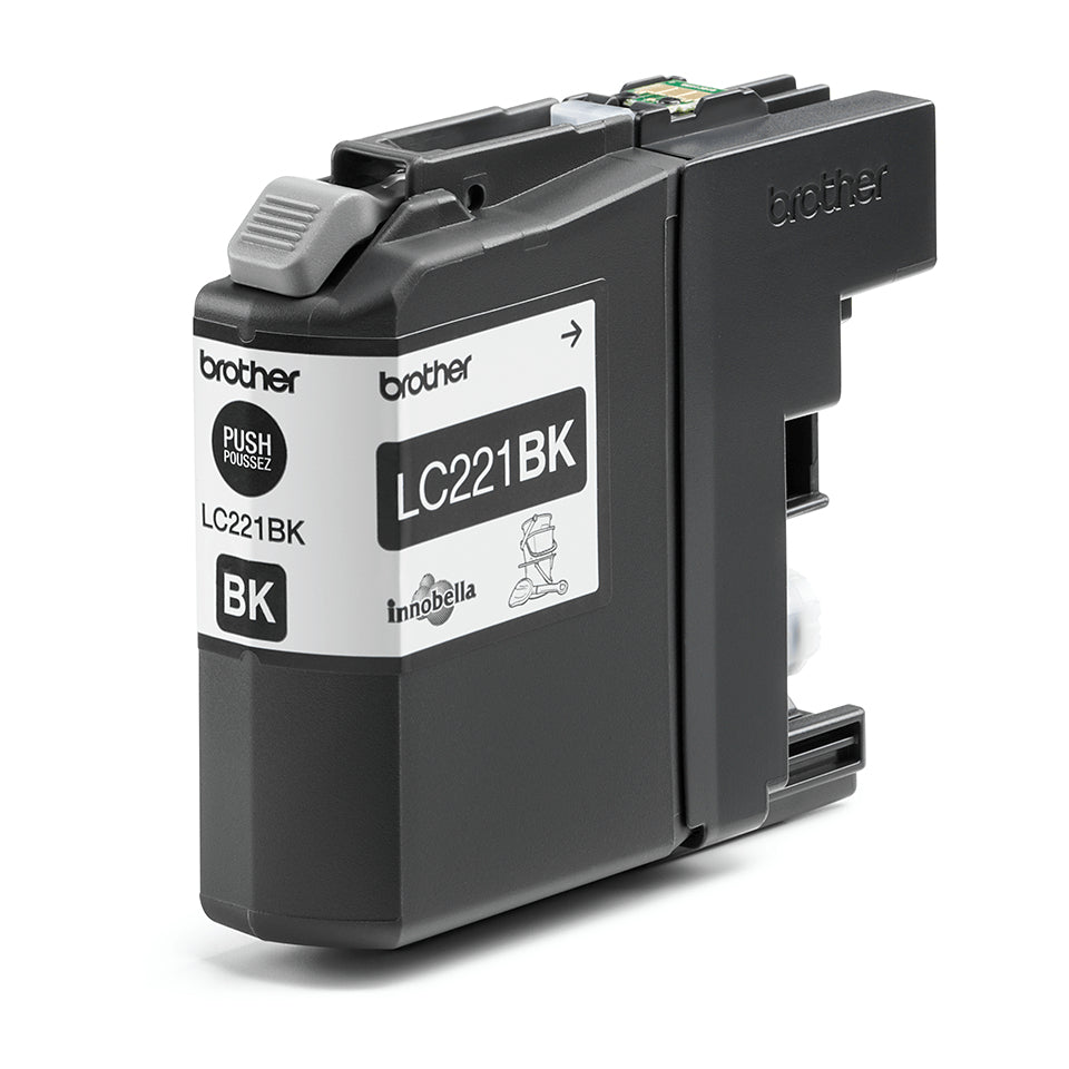 Brother LC-221BK Black Ink Cartridge (260 pages, Brother DCP-J 562)