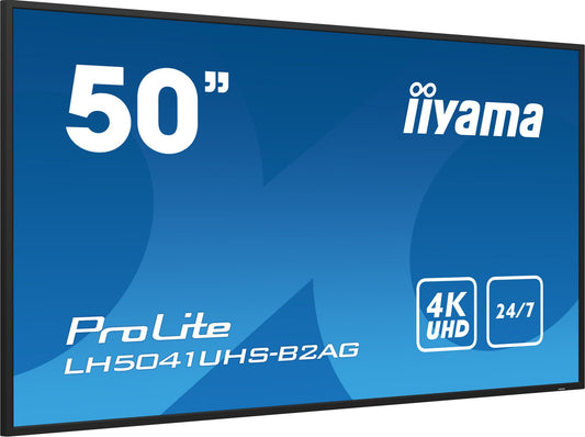 iiyama LH5041UHS-B2AG Signage Display Digital signage flat panel 50" 4K UHD VA Monitor