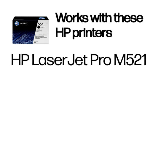HP CE255A/55A Black Toner Cartridge (6K pages, HP LaserJet P 3015)