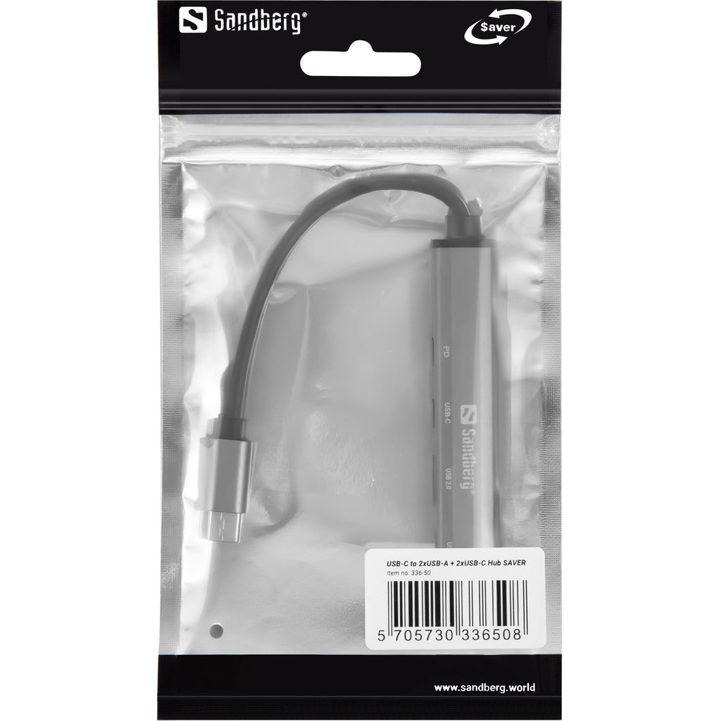 Sandberg USB-C to 3xUSB-A+2xUSB-C SAVER Hub