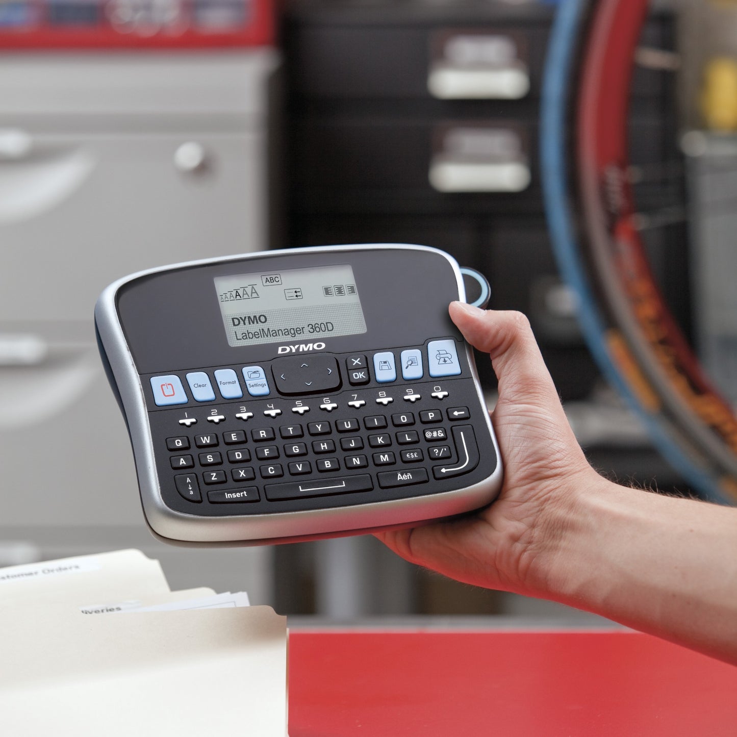 DYMO LabelManager Desktop Label Maker | 360D Rechargeable Hand-Held Label Label Printer