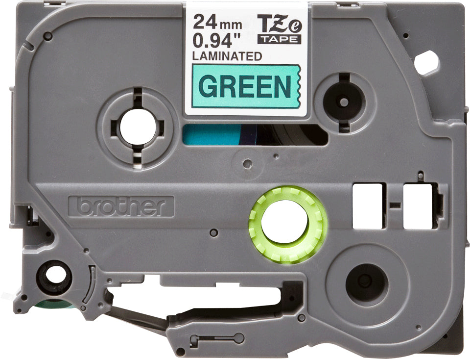 Brother TZE-751 DirectLabel black on green Laminat 24mm x 8m for Brother P-Touch TZ Labels