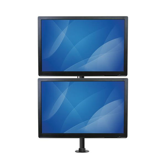 StarTech.com Desk-Mount Dual Monitor Mount, Vertical, Steel - For up to two 27" or