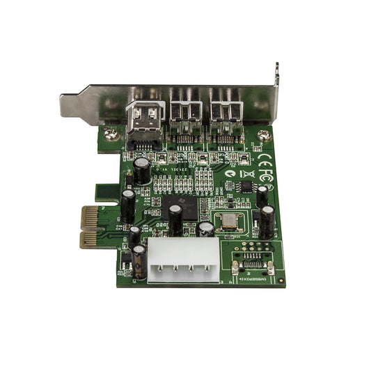 StarTech.com 3 Port 2b 1a Low Profile 1394 PCI Express FireWire Card Adapter Hub