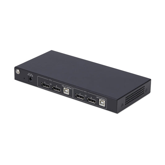 StarTech.com 2-Port Dual-Monitor DisplayPort KVM Switch with Dual View Video Matrix