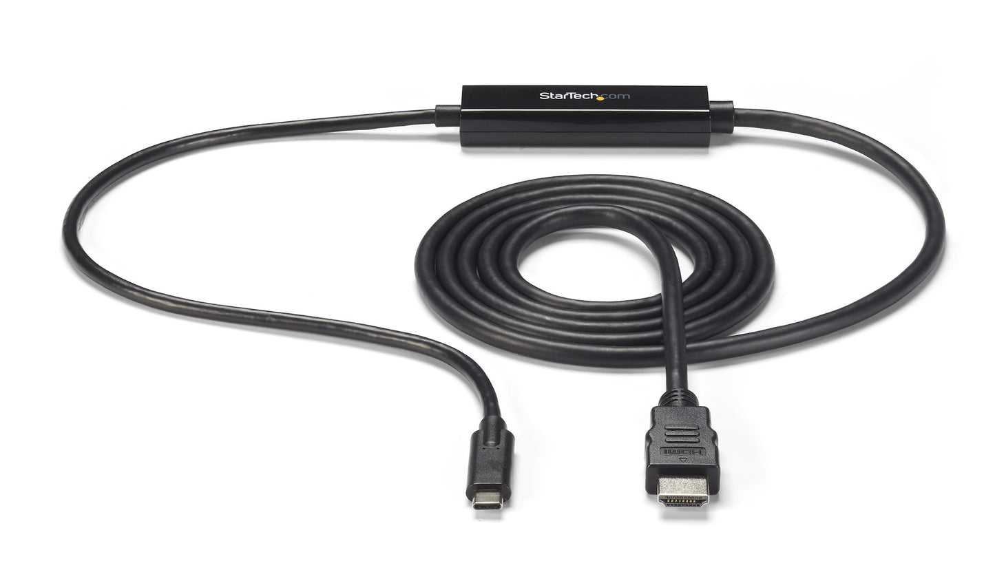 StarTech.com 6ft (2m) USB C to HDMI Cable - 4K 30Hz USB Type-C to HDMI Video Display