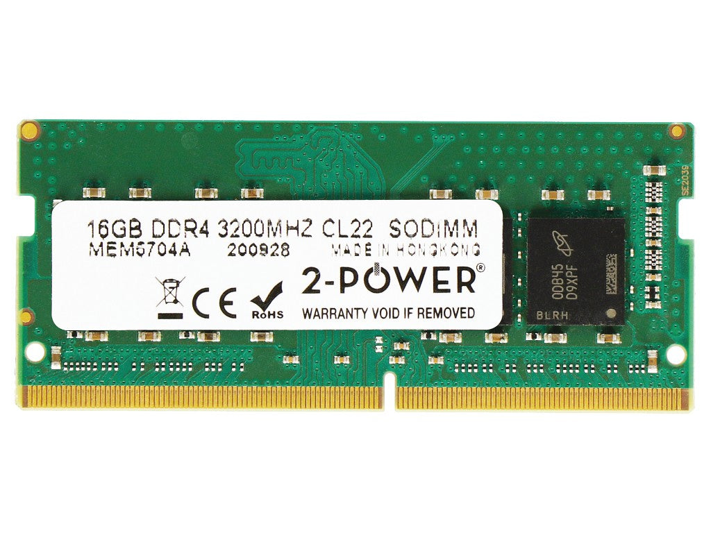 2-Power 16GB (1x16GB) DDR4 3200MT/s SO-DIMM Laptop RAM