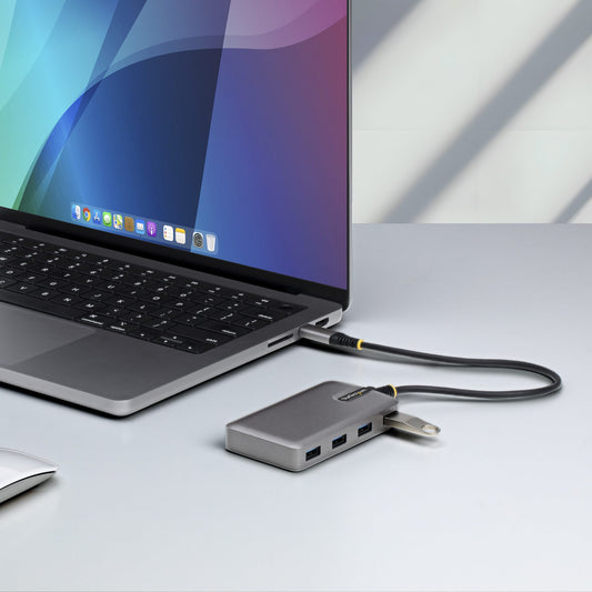 StarTech.com 4-Port USB-C Hub, 5Gbps, Bus Powered, USB C to 4x USB-A Hub with USB-C