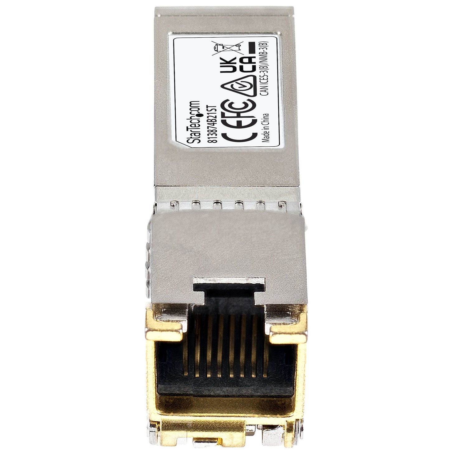 StarTech.com HPE 813874-B21 Compatible SFP+ Module - 10GBASE-T - SFP to RJ45 Cat6/Cat5e - 10GE Gigabit Ethernet SFP+ - RJ-45 30m - HPE BladeSystem, c-Class Networking
