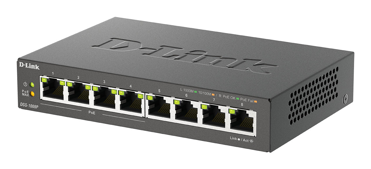 D-Link 8-Port Gigabit PoE Switch