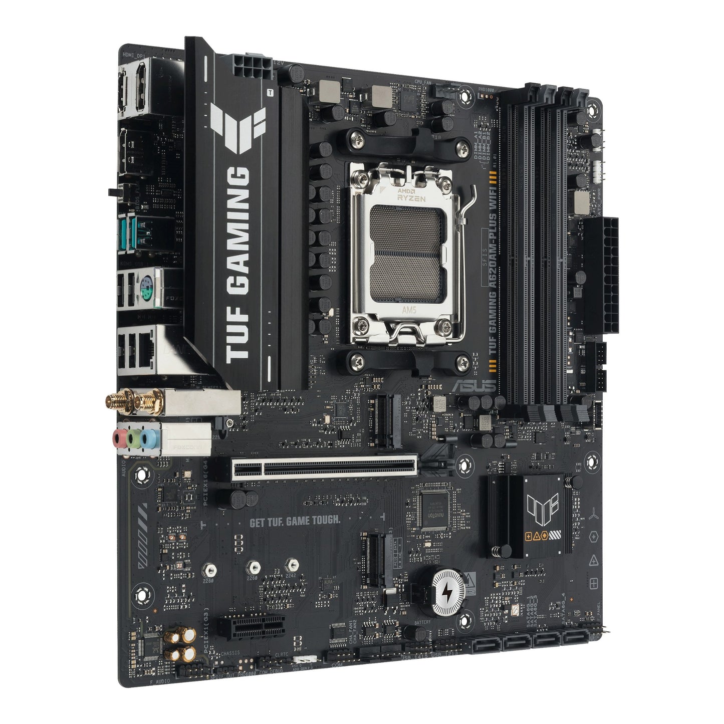 ASUS TUF GAMING A620AM-PLUS WIFI AMD A620A Socket AM5 micro ATX Motherboard