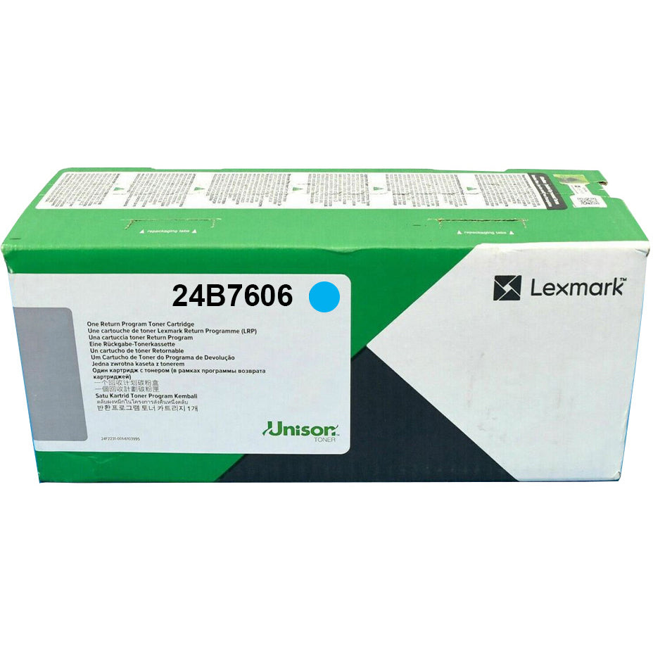Lexmark 24B7606 Cyan Toner Cartridge (12K pages, Lexmark XC 8355)
