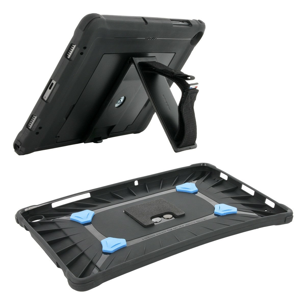 Mobilis 067012 PROTECH - Case + 360° rotating handstrap + kickstand for Galaxy Tab Laptop Bag
