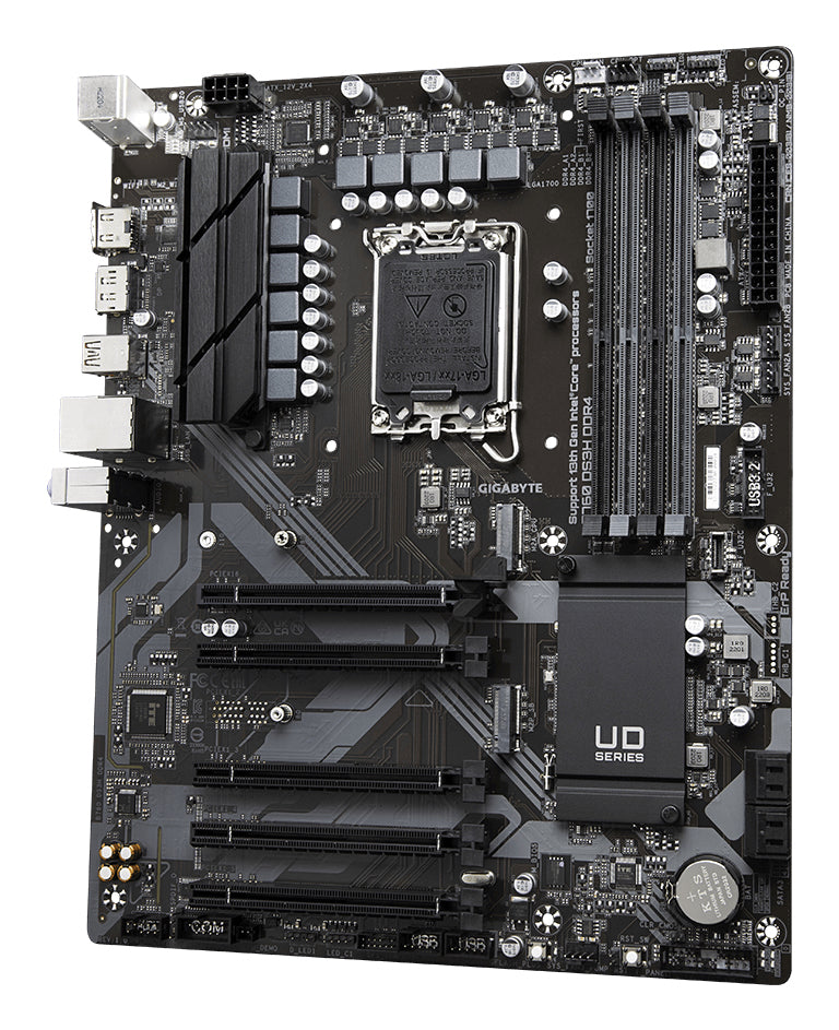 Gigabyte B760 DS3H DDR4 Motherboard - Supports Intel Core 14th CPUs, 18+2+1 Phases