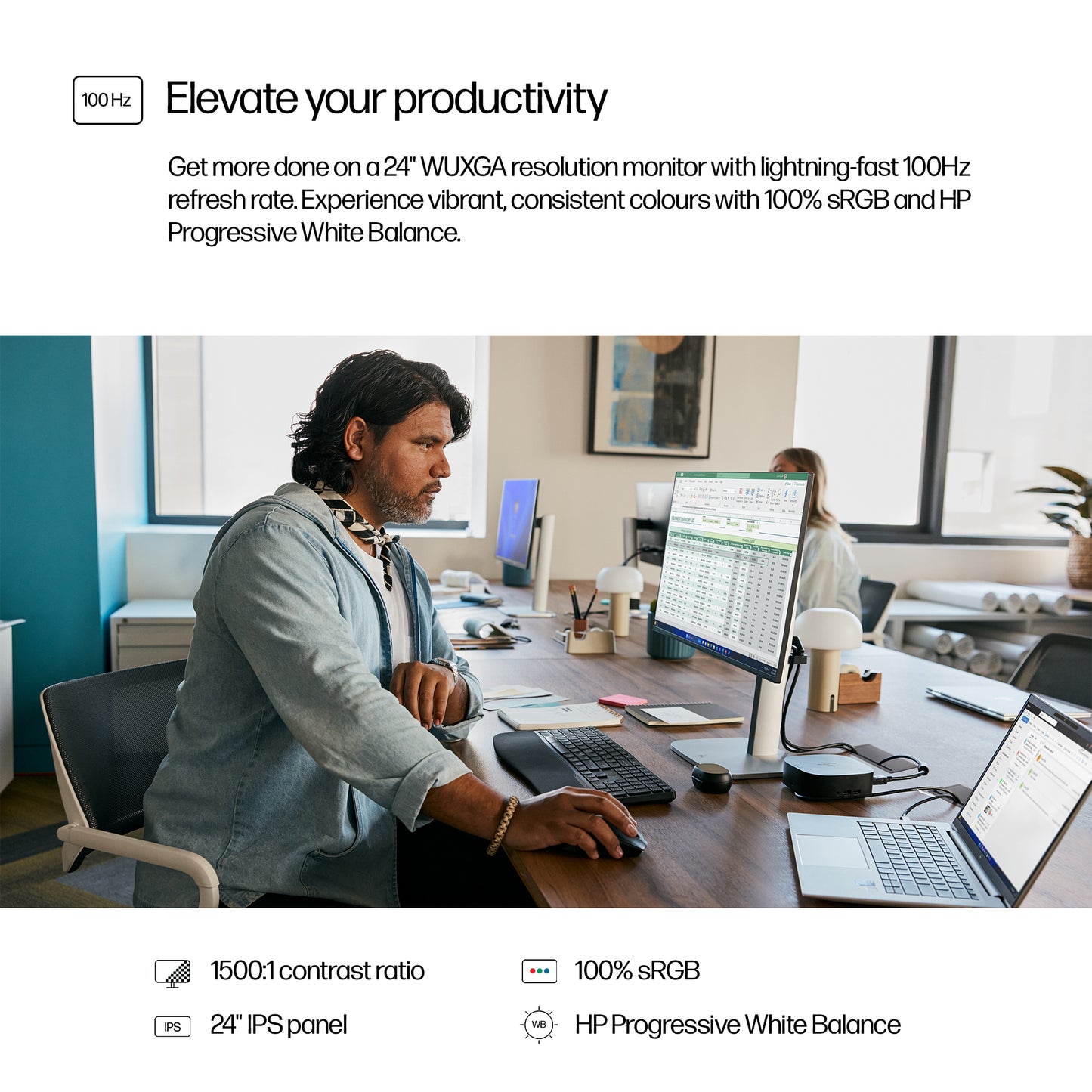 HP Series 5 Pro 24" WUXGA IPS 100Hz Monitor