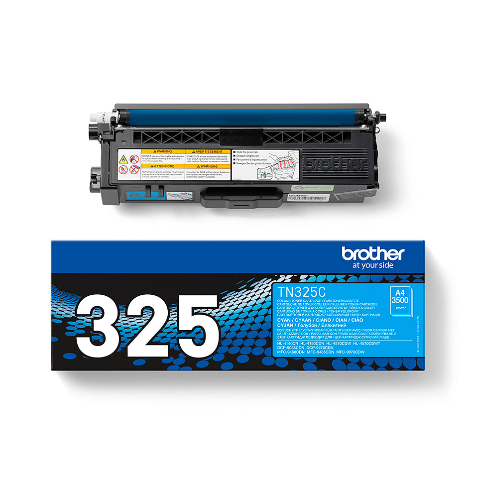 Brother TN-325C Cyan Toner Cartridge (3.5K pages)