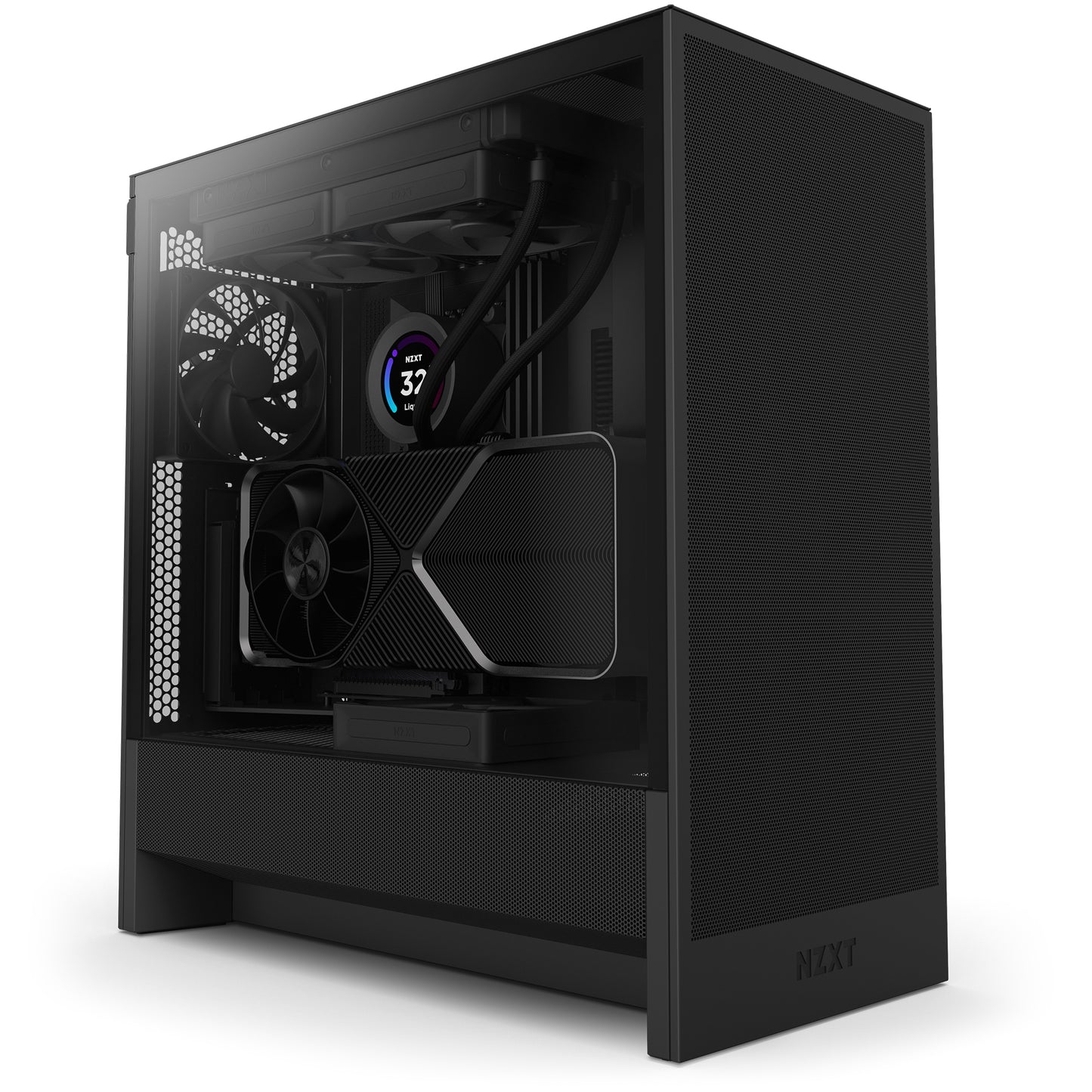NZXT H5 Flow Midi Tower Black PC Case