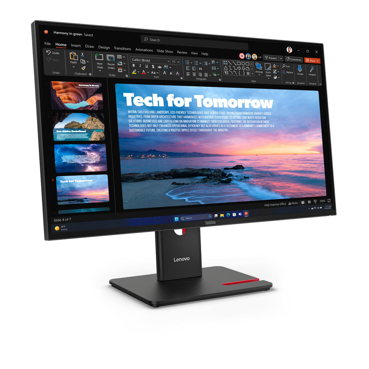 Lenovo ThinkVision T27QD-40 27" QHD IPS 120Hz Monitor