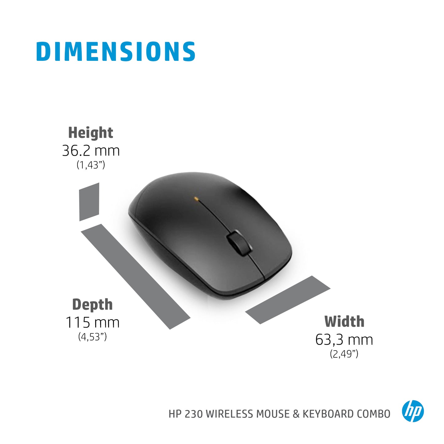 HP 230 Wireless Keyboard & Mouse Combo