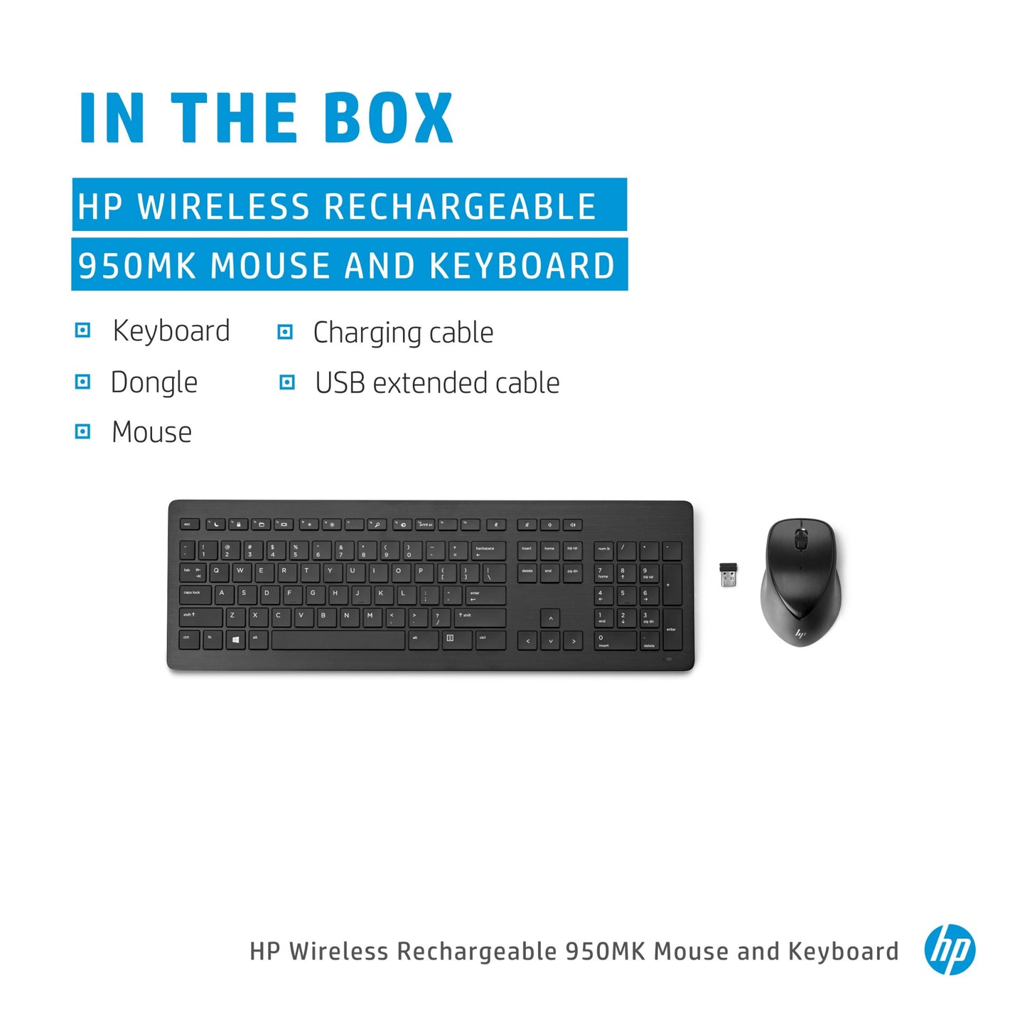 HP 950MK Wireless Keyboard & Mouse Combo