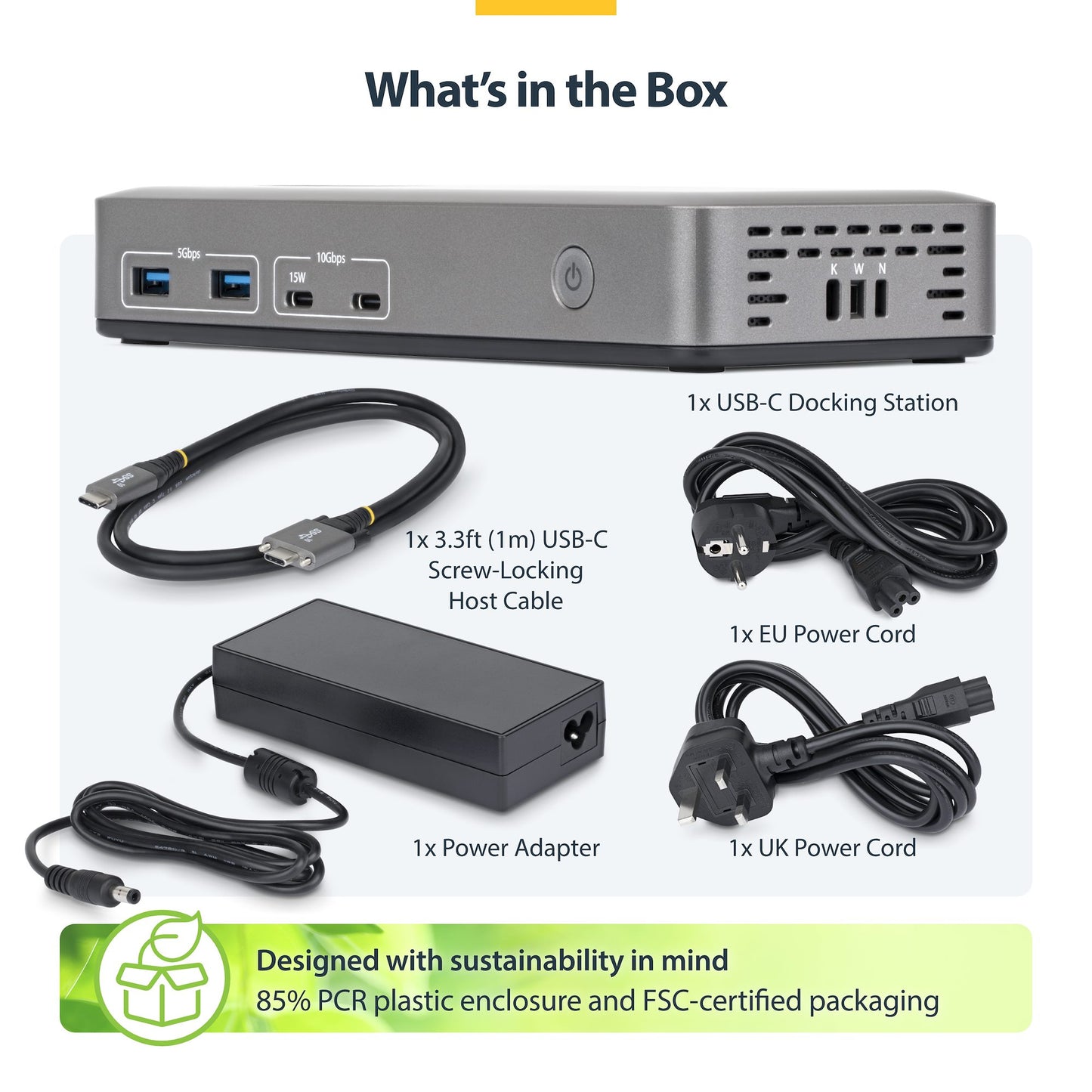 StarTech.com Displays USB-C Docking Station 100W