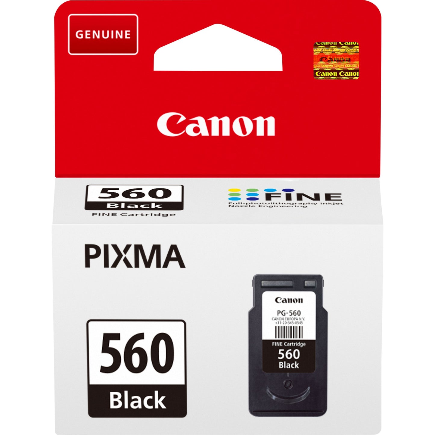 Canon 3713C001/PG-560 Black Ink Cartridge (180 pages, Canon Pixma TS 5350)