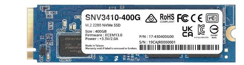 Synology SNV3410 400GB M.2 NVMe PCIe Gen3 NAS SSD