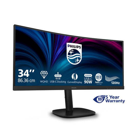 Philips 3000 series 34B2U3600C/00 34" UWQHD VA 120Hz Curved Monitor