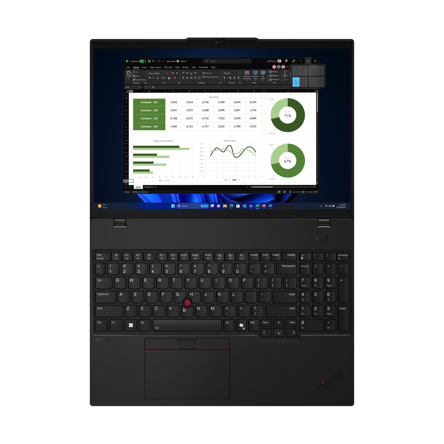 Lenovo ThinkPad L16 Gen 1 16" Core Ultra 5 135U 16GB 256GB SSD Laptop