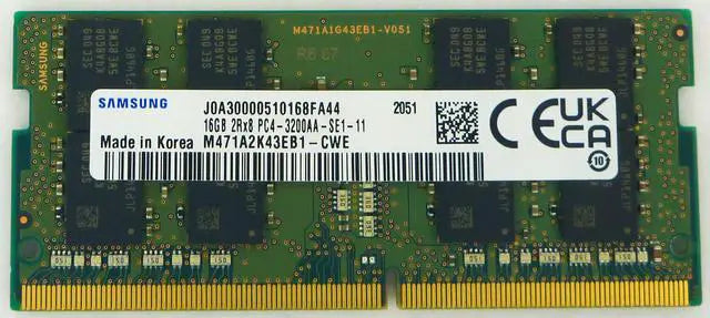 Samsung 16GB DDR4 3200MT/s SO-DIMM Laptop RAM