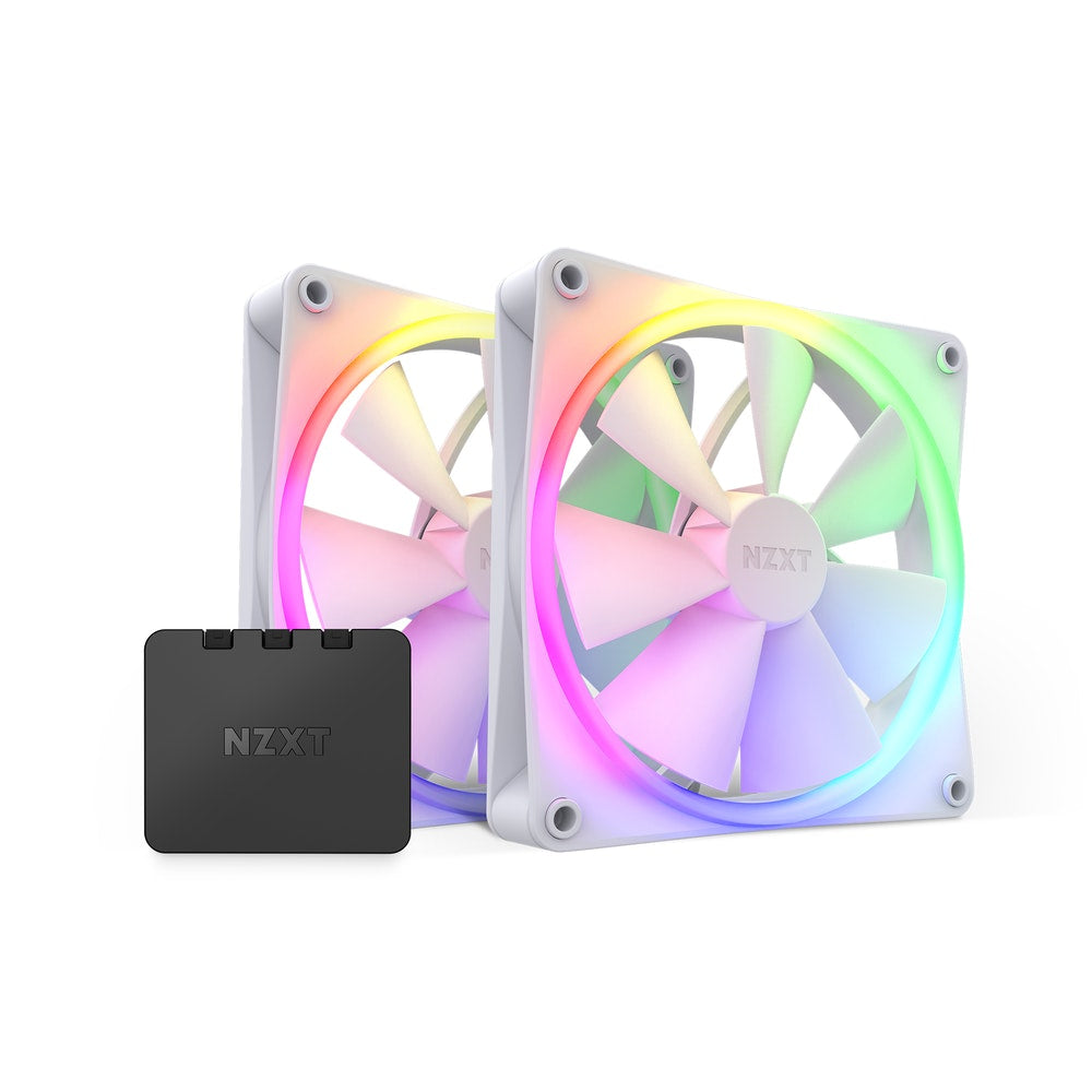 NZXT F140 RGB TWIN Computer case, Processor Fan 14 cm White 2 pc(s) Cooling