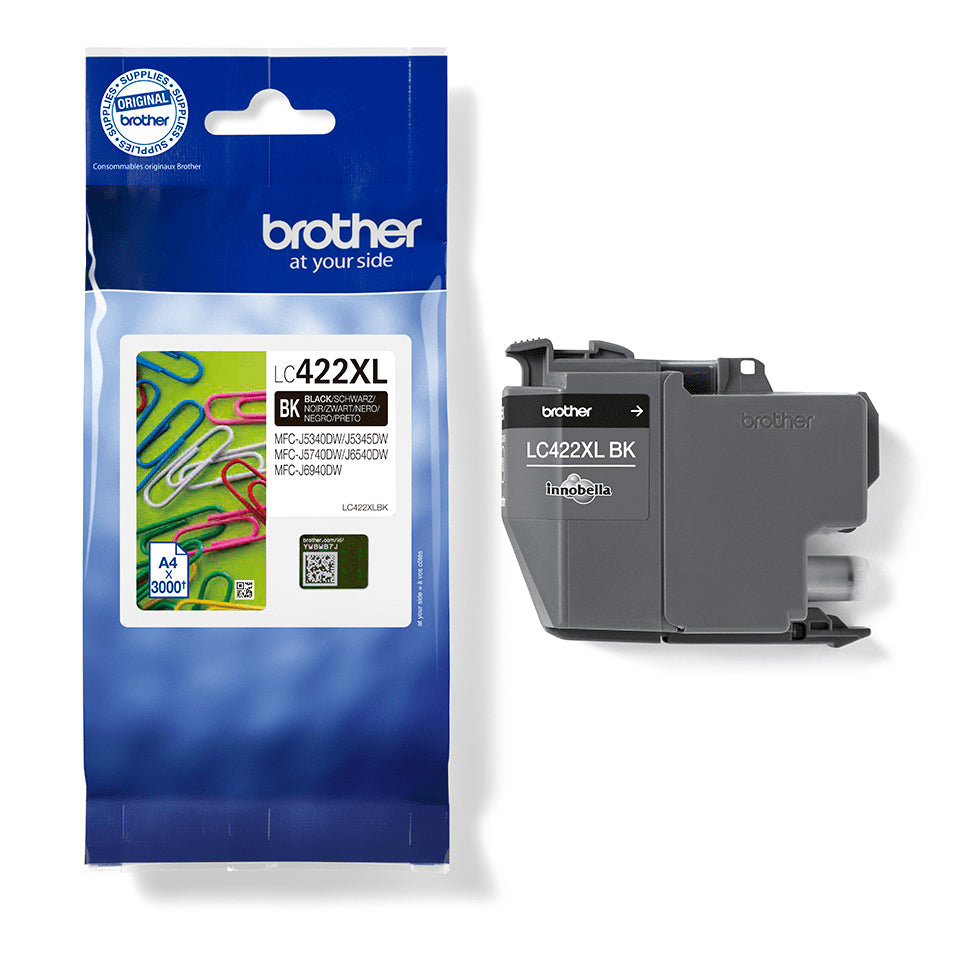 Brother LC-422XLBK Black Ink Cartridge (3K pages, Brother MFC-J 5340)