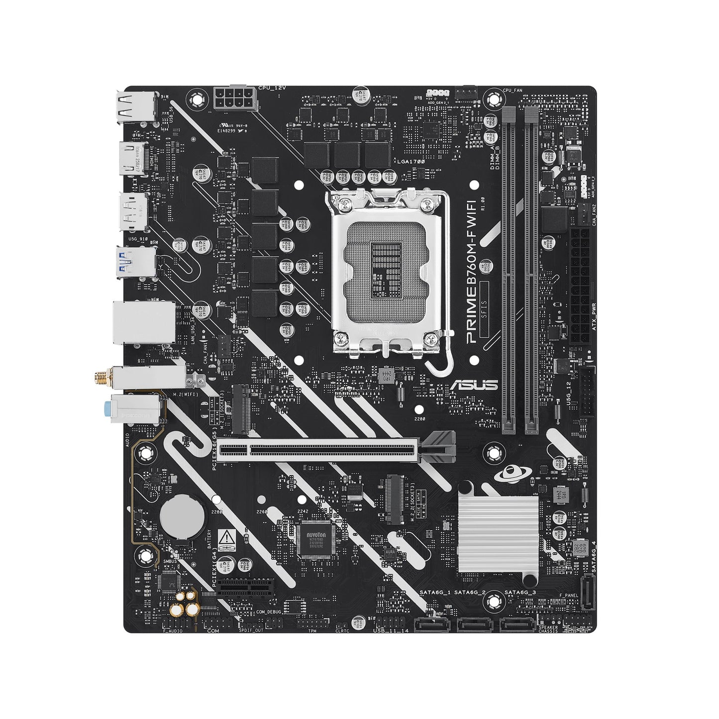 ASUS PRIME B760M-F WIFI Intel B760 LGA 1700 micro ATX Motherboard